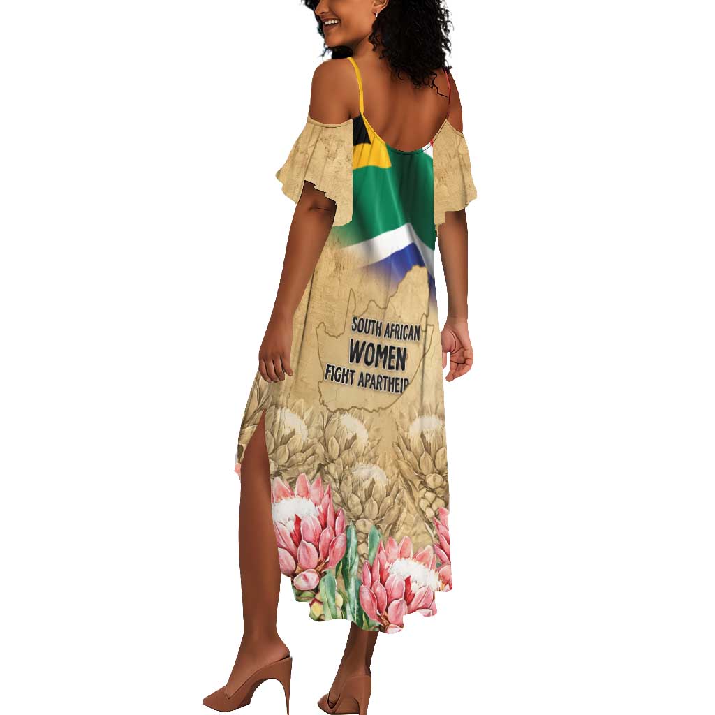 South African Women Fight Apartheir Summer Maxi Dress Wathint Abafazi Wathint Imbokodo - African Pride