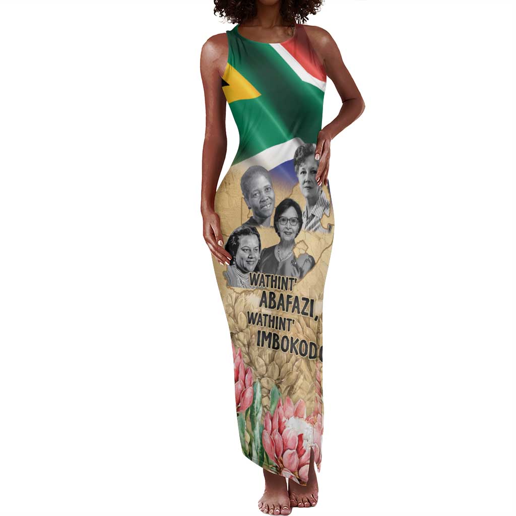 South African Women Fight Apartheir Tank Maxi Dress Wathint Abafazi Wathint Imbokodo - African Pride