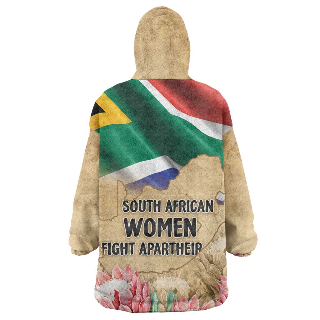 South African Women Fight Apartheir Wearable Blanket Hoodie Wathint Abafazi Wathint Imbokodo - African Pride