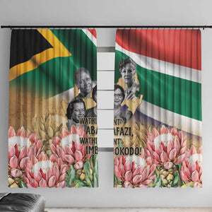 South African Women Fight Apartheir Window Curtain Wathint Abafazi Wathint Imbokodo - African Pride