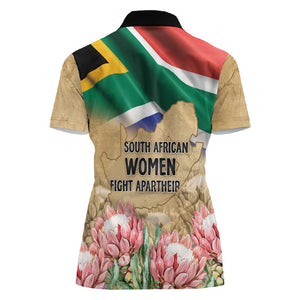 South African Women Fight Apartheir Women Polo Shirt Wathint Abafazi Wathint Imbokodo - African Pride
