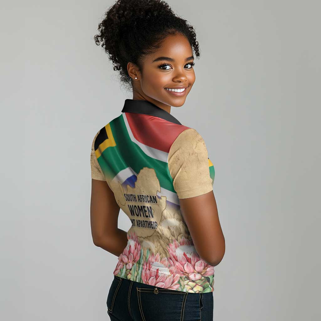 South African Women Fight Apartheir Women Polo Shirt Wathint Abafazi Wathint Imbokodo - African Pride