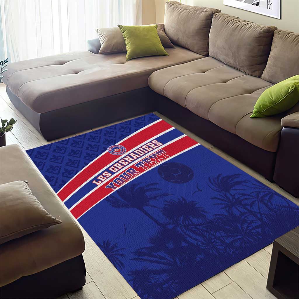 Custom Haiti Football Area Rug Go Champions Les Grenadiers - African Pride