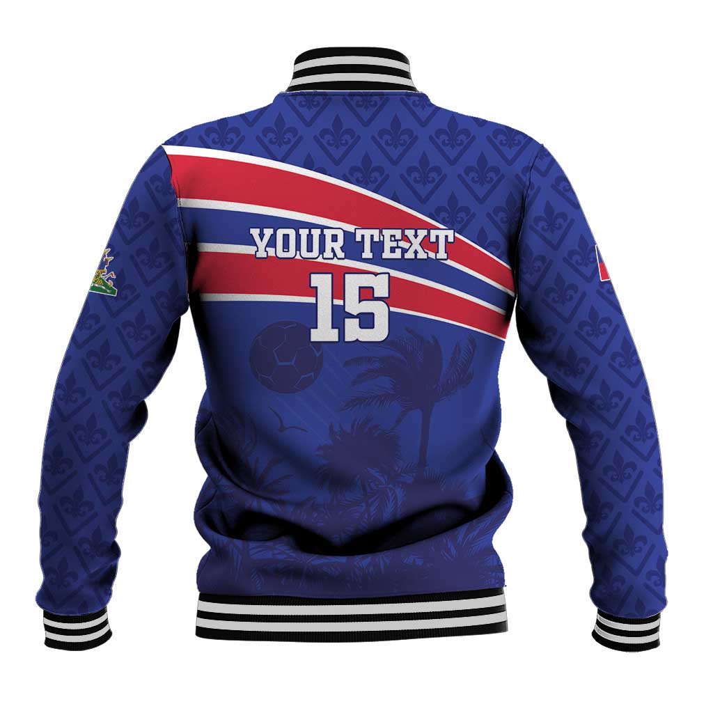 Custom Haiti Football Baseball Jacket Go Champions Les Grenadiers - African Pride