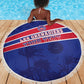 Custom Haiti Football Beach Blanket Go Champions Les Grenadiers - African Pride