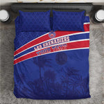 Custom Haiti Football Bedding Set Go Champions Les Grenadiers - African Pride