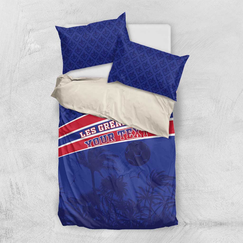 Custom Haiti Football Bedding Set Go Champions Les Grenadiers - African Pride