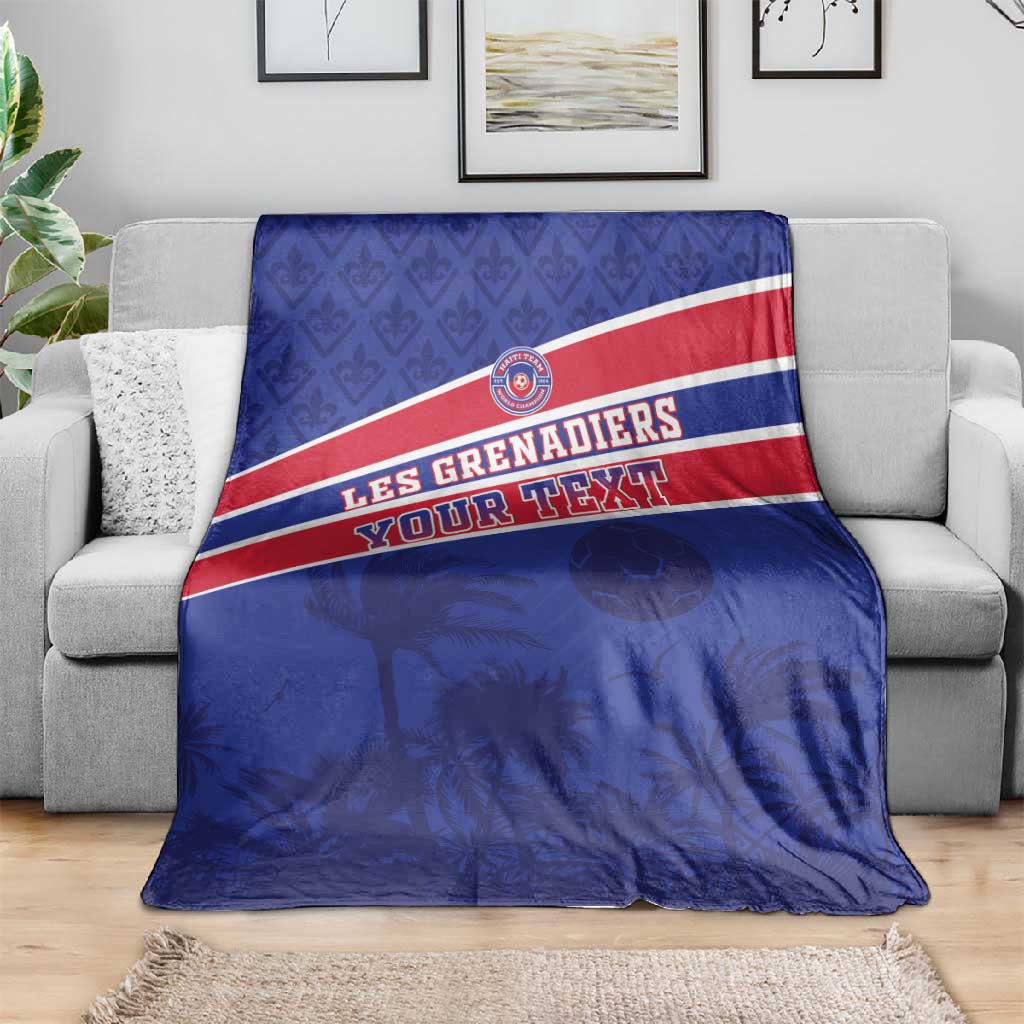 Custom Haiti Football Blanket Go Champions Les Grenadiers - African Pride