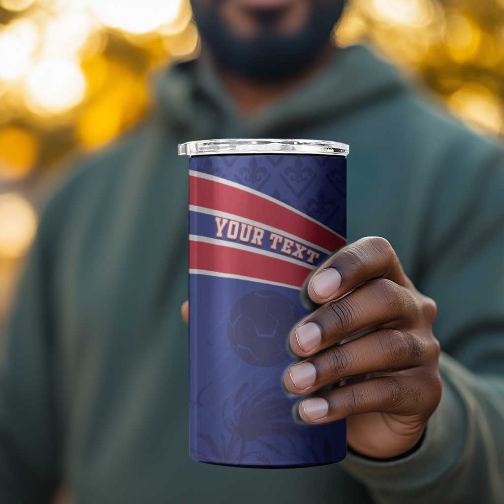 Custom Haiti Football 4 in 1 Can Cooler Tumbler Go Champions Les Grenadiers - African Pride