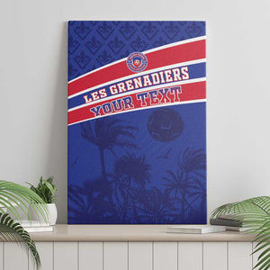 Custom Haiti Football Canvas Wall Art Go Champions Les Grenadiers - African Pride