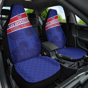 Custom Haiti Football Car Seat Cover Go Champions Les Grenadiers - African Pride