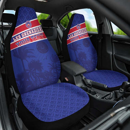 Custom Haiti Football Car Seat Cover Go Champions Les Grenadiers - African Pride