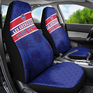Custom Haiti Football Car Seat Cover Go Champions Les Grenadiers - African Pride