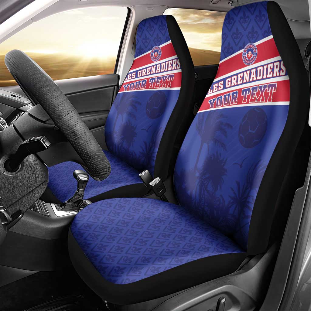Custom Haiti Football Car Seat Cover Go Champions Les Grenadiers - African Pride