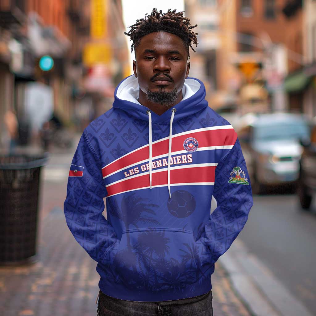 Custom Haiti Football Hoodie Go Champions Les Grenadiers - African Pride