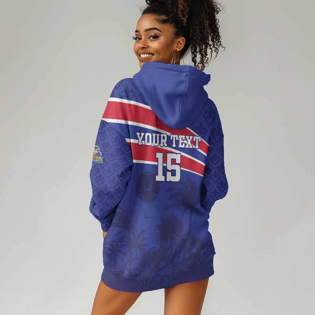 Custom Haiti Football Hoodie Dress Go Champions Les Grenadiers - African Pride