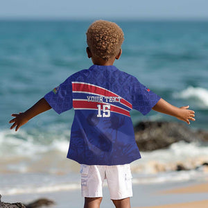 Custom Haiti Football Kid Hawaiian Shirt Go Champions Les Grenadiers - African Pride