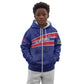 Custom Haiti Football Kid Hoodie Go Champions Les Grenadiers - African Pride