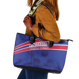 Custom Haiti Football Leather Tote Bag Go Champions Les Grenadiers - African Pride