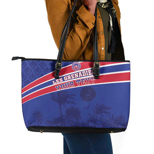 Custom Haiti Football Leather Tote Bag Go Champions Les Grenadiers - African Pride