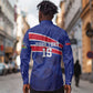 Custom Haiti Football Long Sleeve Button Shirt Go Champions Les Grenadiers - African Pride