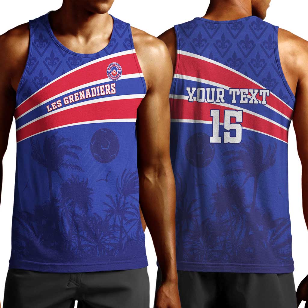 Custom Haiti Football Men Tank Top Go Champions Les Grenadiers - African Pride
