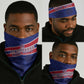 Custom Haiti Football Neck Gaiter Go Champions Les Grenadiers - African Pride