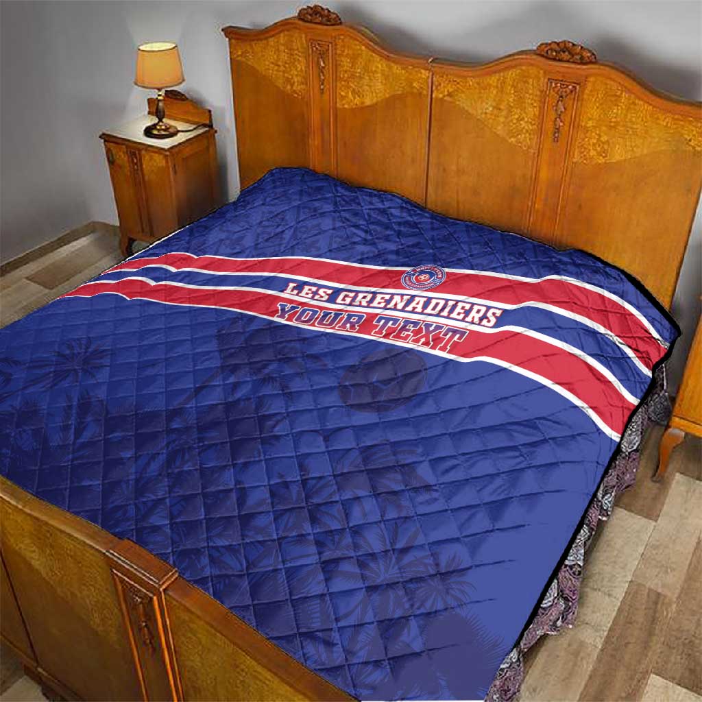 Custom Haiti Football Quilt Go Champions Les Grenadiers - African Pride