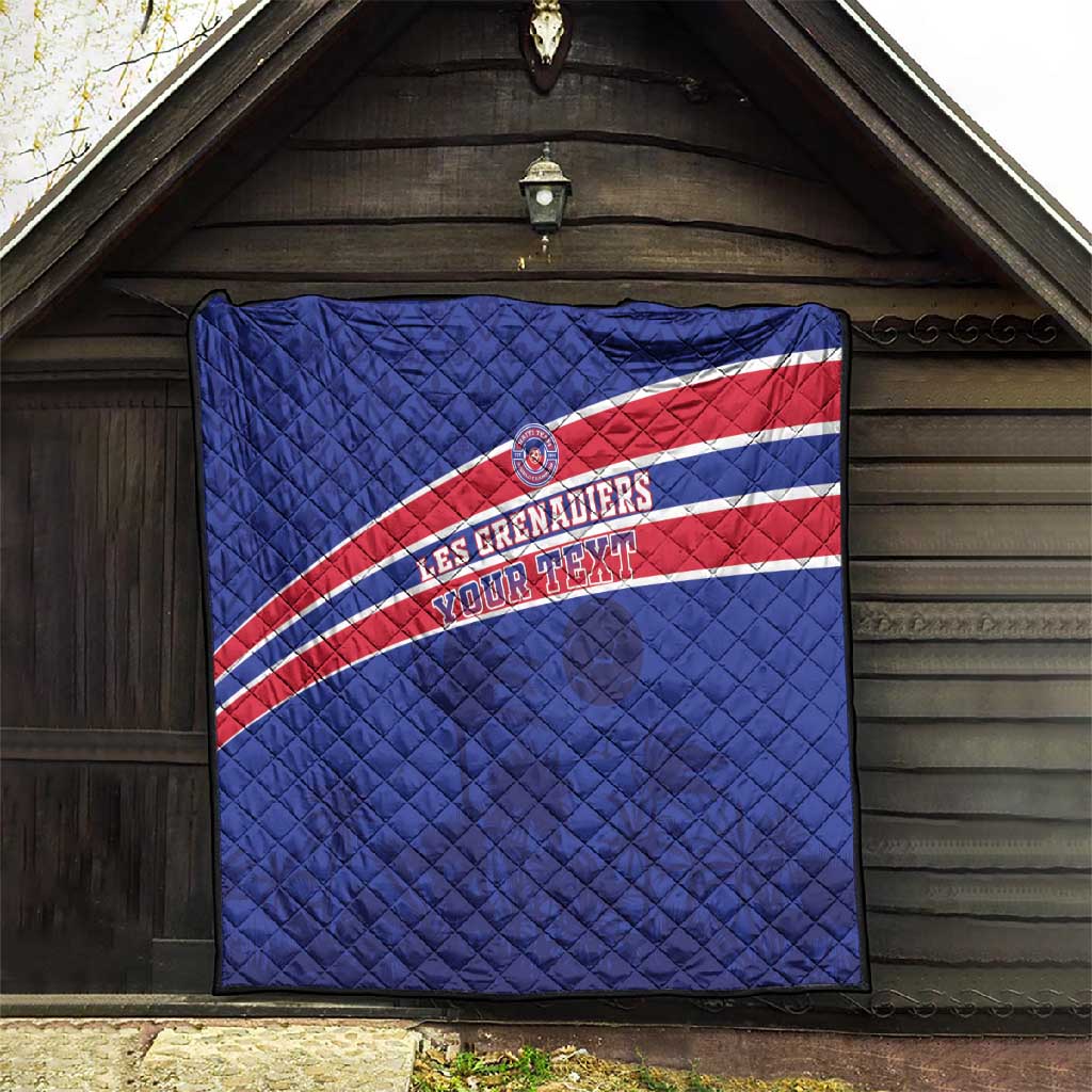 Custom Haiti Football Quilt Go Champions Les Grenadiers - African Pride