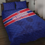 Custom Haiti Football Quilt Bed Set Go Champions Les Grenadiers - African Pride