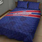 Custom Haiti Football Quilt Bed Set Go Champions Les Grenadiers - African Pride