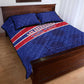 Custom Haiti Football Quilt Bed Set Go Champions Les Grenadiers - African Pride