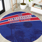 Custom Haiti Football Round Carpet Go Champions Les Grenadiers - African Pride