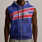 Custom Haiti Football Sleeveless Zip Hoodie Go Champions Les Grenadiers - African Pride