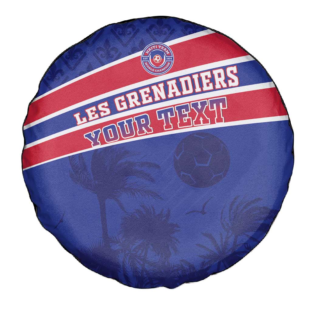 Custom Haiti Football Spare Tire Cover Go Champions Les Grenadiers - African Pride