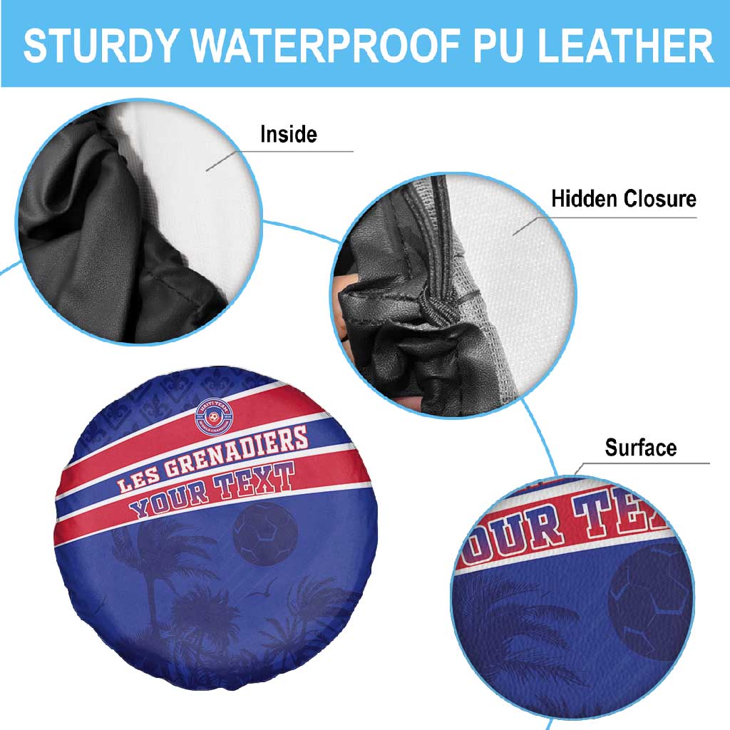 Custom Haiti Football Spare Tire Cover Go Champions Les Grenadiers - African Pride