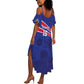 Custom Haiti Football Summer Maxi Dress Go Champions Les Grenadiers - African Pride