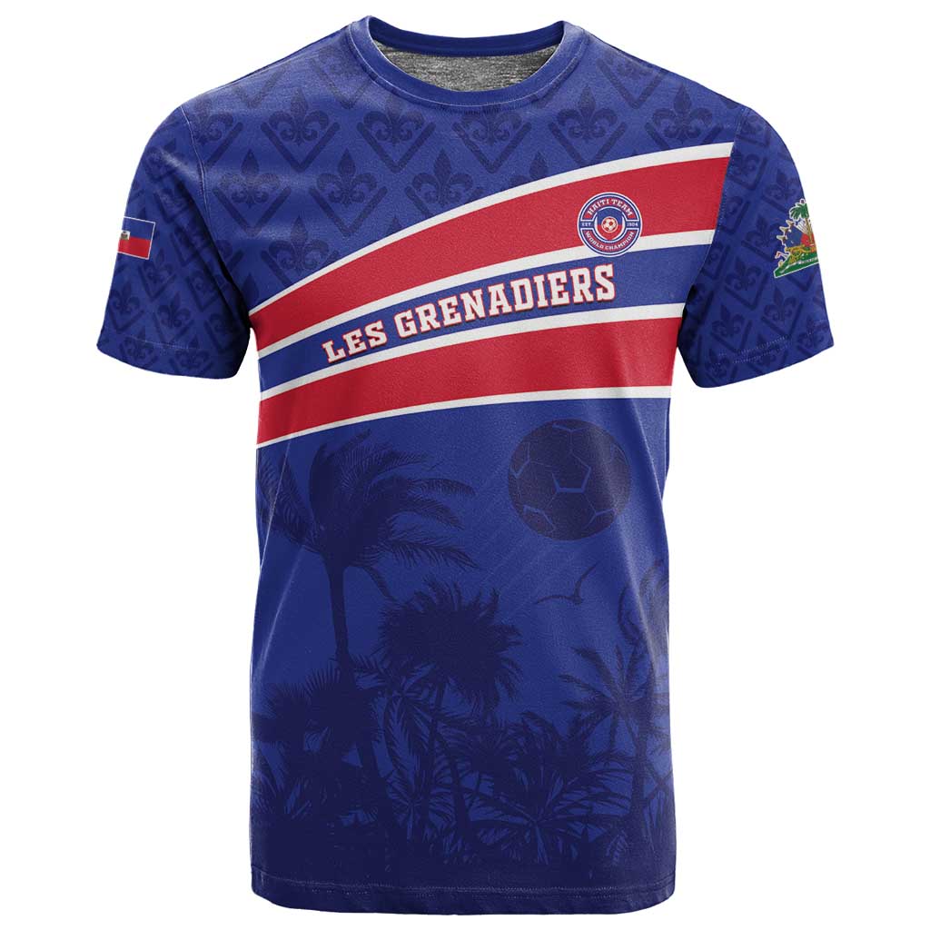 Custom Haiti Football T shirt Go Champions Les Grenadiers - African Pride