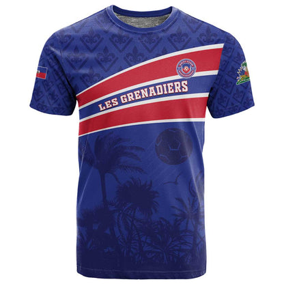 Custom Haiti Football T shirt Go Champions Les Grenadiers - African Pride