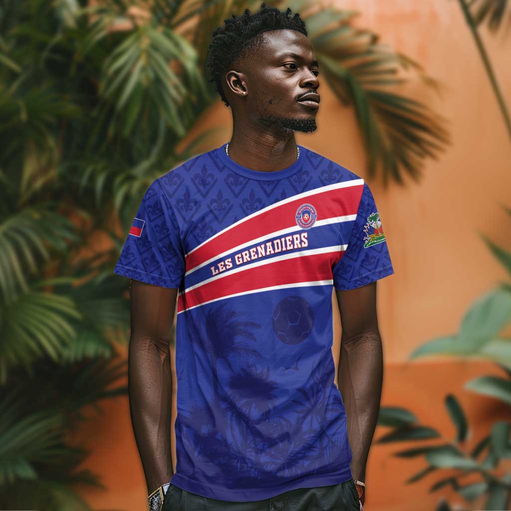 Custom Haiti Football T shirt Go Champions Les Grenadiers - African Pride
