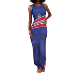 Custom Haiti Football Tank Maxi Dress Go Champions Les Grenadiers - African Pride