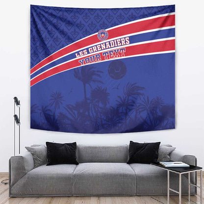 Custom Haiti Football Tapestry Go Champions Les Grenadiers - African Pride