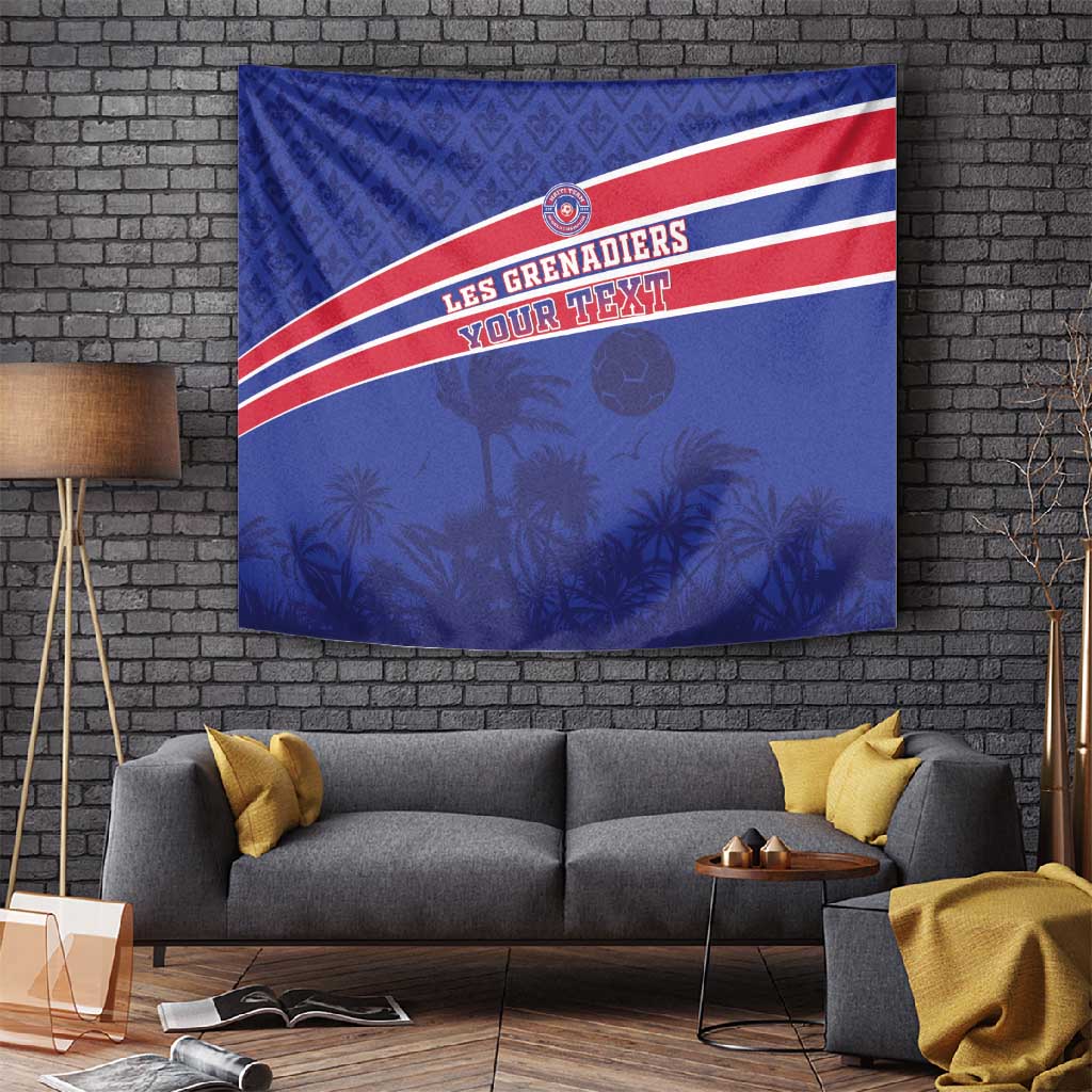Custom Haiti Football Tapestry Go Champions Les Grenadiers - African Pride