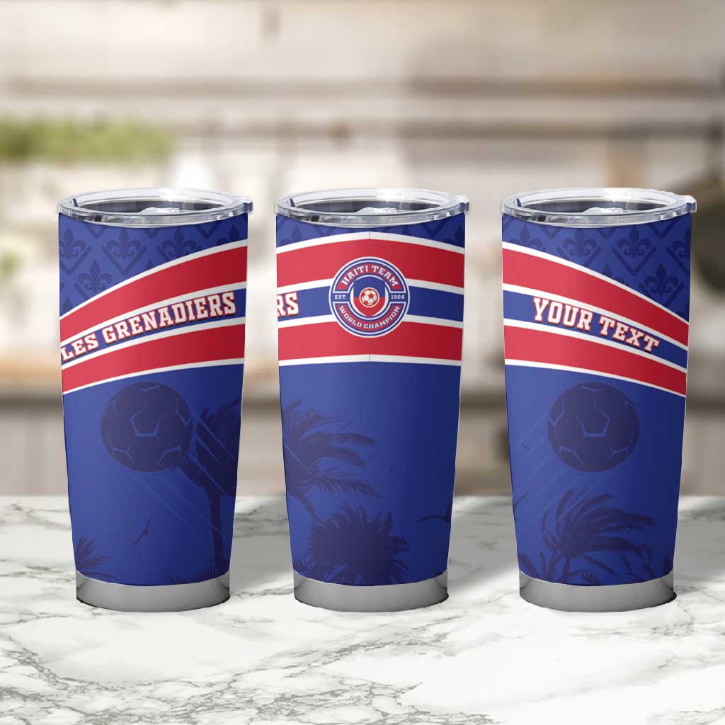 Custom Haiti Football Tumbler Cup Go Champions Les Grenadiers - undefined
