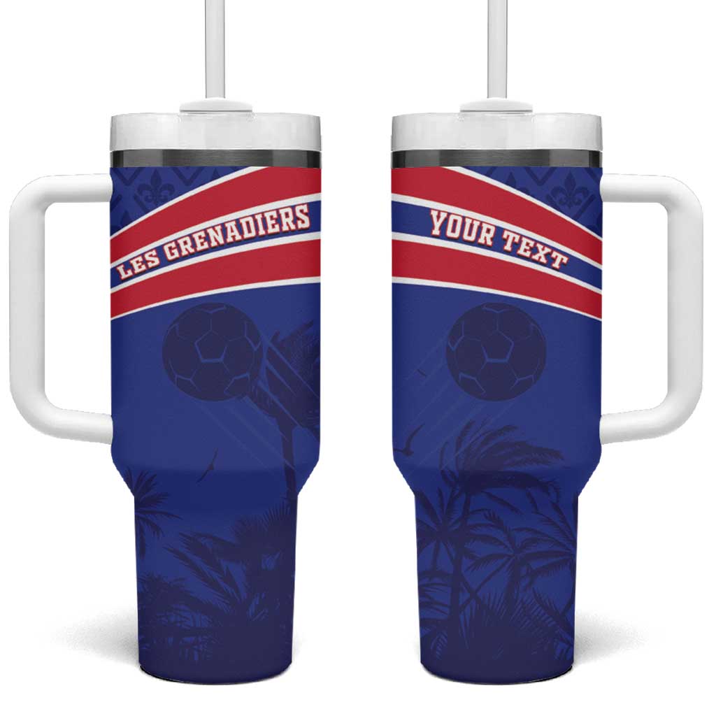 Custom Haiti Football Tumbler With Handle Go Champions Les Grenadiers - African Pride