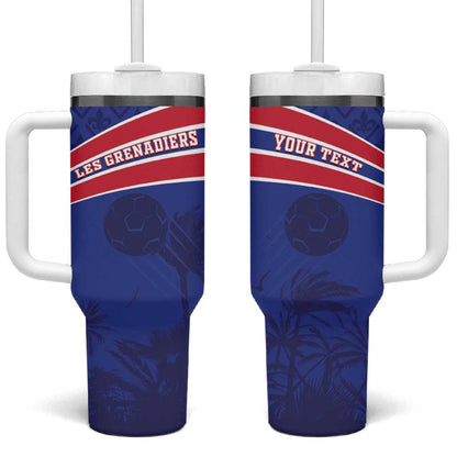 Custom Haiti Football Tumbler With Handle Go Champions Les Grenadiers - African Pride