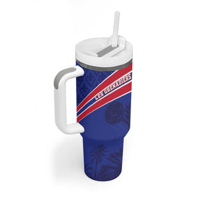 Custom Haiti Football Tumbler With Handle Go Champions Les Grenadiers - African Pride