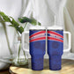 Custom Haiti Football Tumbler With Handle Go Champions Les Grenadiers - African Pride