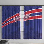Custom Haiti Football Window Curtain Go Champions Les Grenadiers - African Pride