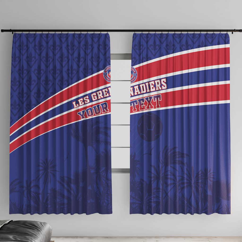Custom Haiti Football Window Curtain Go Champions Les Grenadiers - African Pride